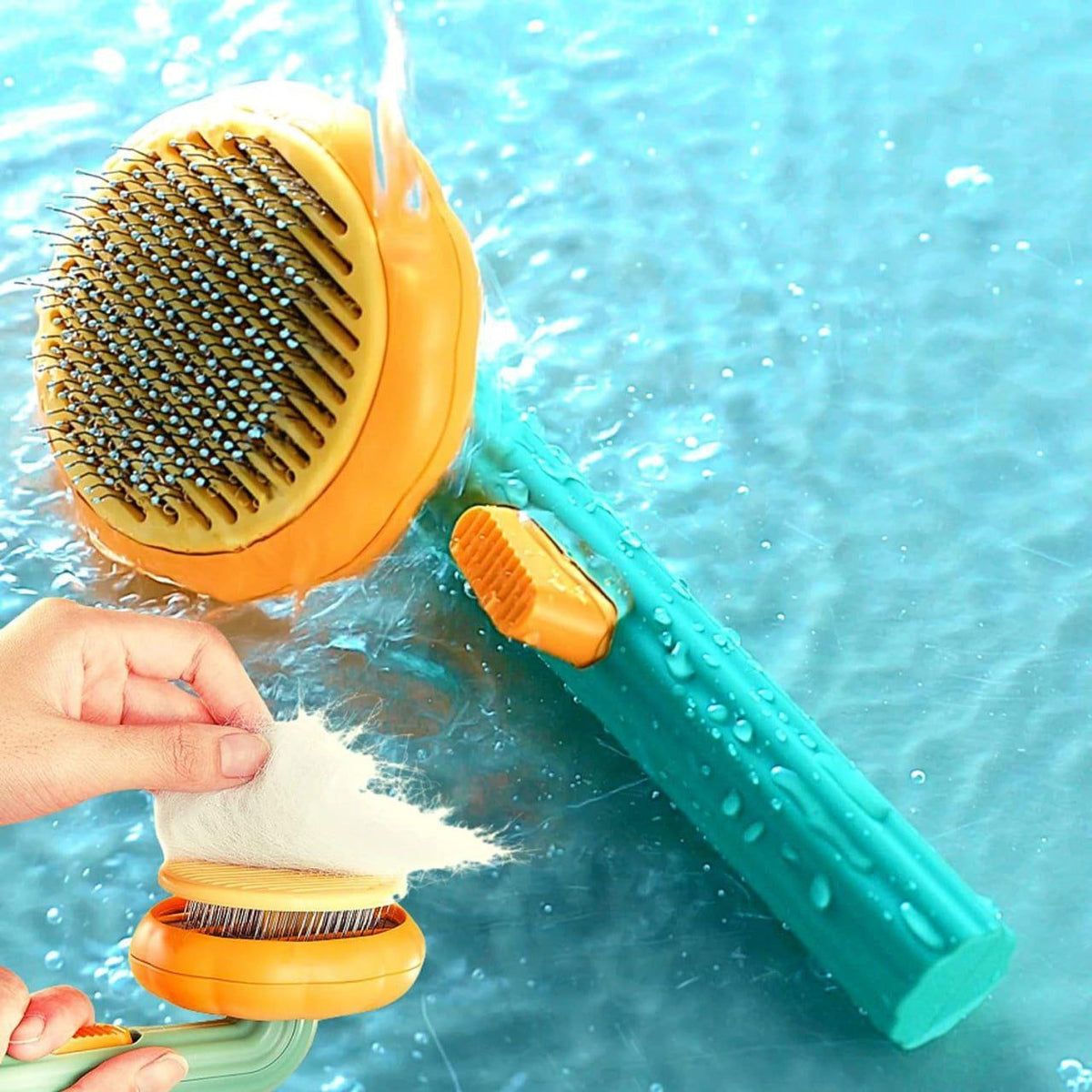 2-IN-1 PET GROOMING BRUSH WITH STEAM MIST |EASY HAIR REMOVAL & DEEP CLEANING TOOL
