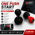 The Sunny Day Engine Start Stop Button Cover – Universal Car Interior Accessory, Premium Stylish Push Button Design