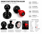 The Sunny Day Engine Start Stop Button Cover – Universal Car Interior Accessory, Premium Stylish Push Button Design